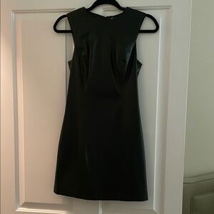 Zara Black Sheath Mini Dress Crew Neck Sleeveless